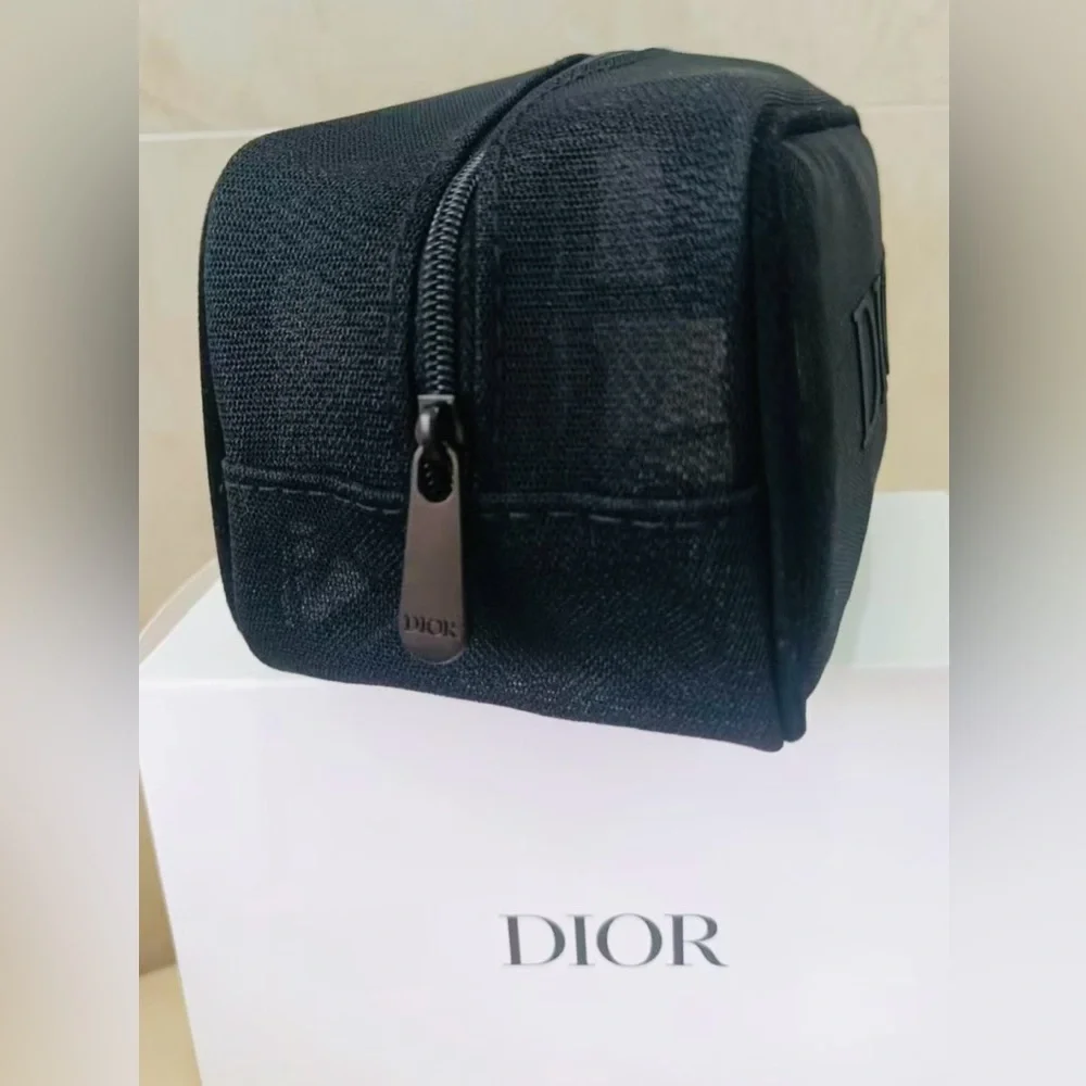 Dior Beauty Black Mesh Pouch - NIB/GWP